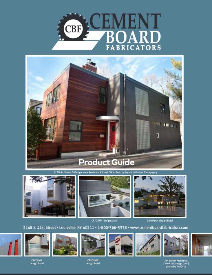 Cement Board Fabricators Product Guide 2024